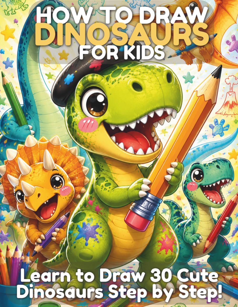 Cover of How to Draw Dinosaurs for Kids