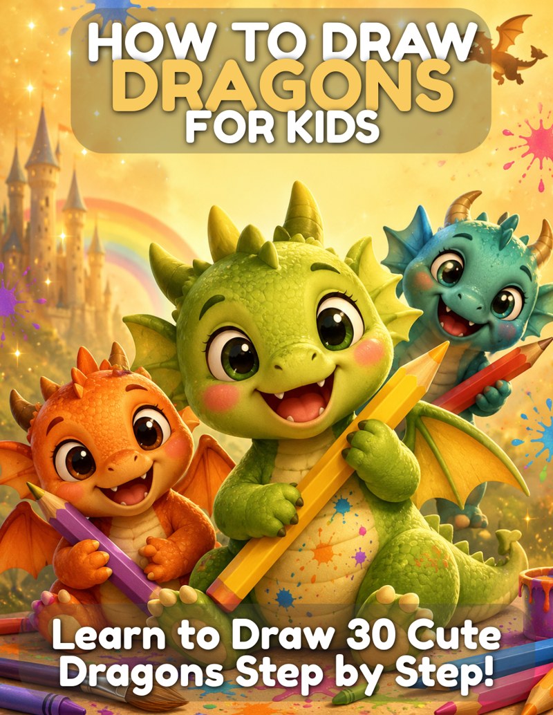 Cover of How to Draw Dragons for Kids
